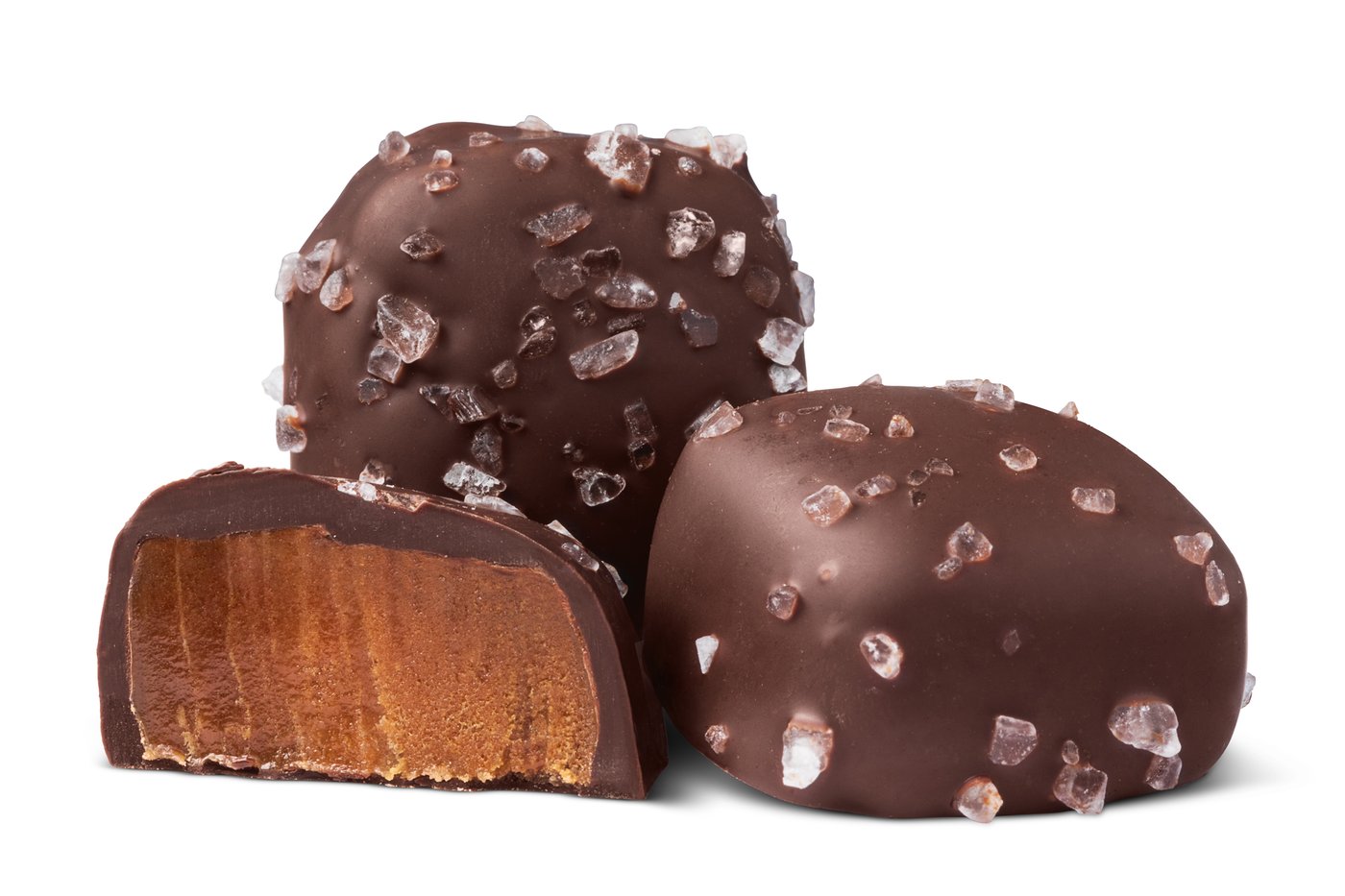 Dark Chocolate Sea Salt Caramels - Caramel - Chocolates - Nuts.com